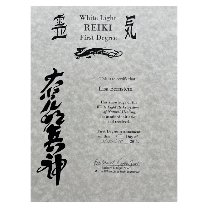 Lisa Lopez Serenity Shift Certification for Reiki 1